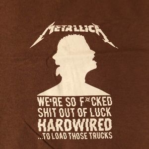 Used Metallica crew T-shirt